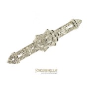 SPILLA tipo liberty oro bianco e giallo 18kt con diamanti new